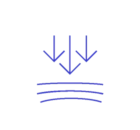 A blue icon with arrows pointing in different directions.